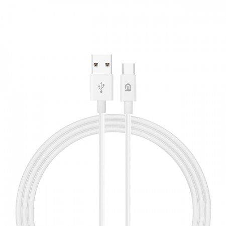 Кабель ArmorStandart AMD718L USB Type-C – USB 1.2 м 2.4A, білий