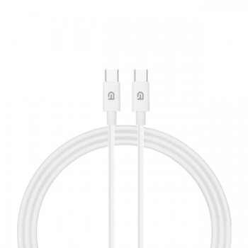 Кабель USB-C – USB-C ArmorStandart ABMM093L, 1.2 м, 56 Вт (5V/3A), білий