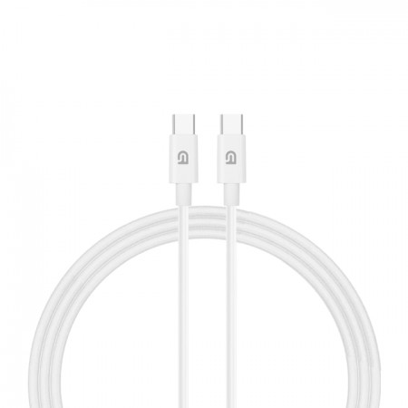 Кабель USB-C – USB-C ArmorStandart ABMM093L, 1.2 м, 56 Вт (5V/3A), білий