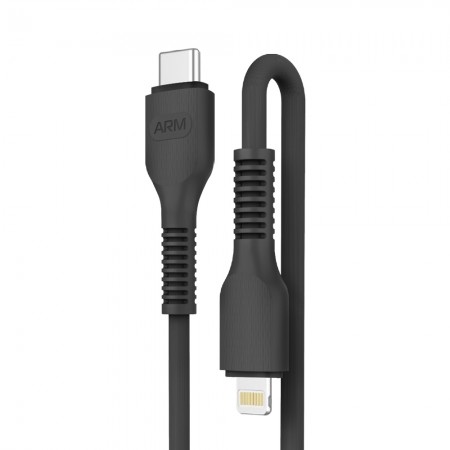 Кабель USB Type-C — Lightning ArmorStandart AR88 3A 1 м, чорний