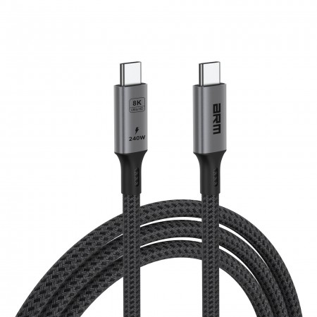 Кабель USB4 USB-C — USB-C ArmorStandart 240 Вт, 40 Гбіт/с, 8K 60 Гц, 1 м, чорний