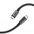 Кабель USB4 USB-C — USB-C ArmorStandart 240 Вт, 40 Гбіт/с, 8K 60 Гц, 1 м, чорний