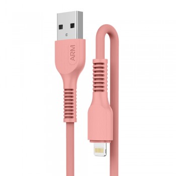 Кабель ArmorStandart AR88 USB – Lightning 2.4A 1 м, персиковий