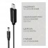 Кабель живлення ArmorStandart USB – DC 5.5×2.1 мм, 5 В на 9 В, 0,8 м, для роутера