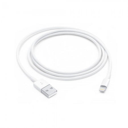 Кабель Lightning - USB 1 м, белый, для iPhone, iPad и наушников