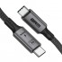 Кабель USB4 USB-C — USB-C ArmorStandart 240 Вт, 40 Гбіт/с, 8K 60 Гц, 1 м, чорний