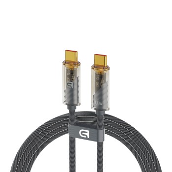 Кабель ArmorStandart AT-C1T USB Type-C – USB Type-C 100W 1 м, сірий