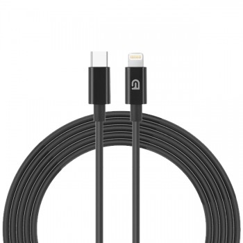 Кабель Lightning – USB-C ArmorStandart AMQGJ2BL, 1.2 м, 27 Вт (5V/3A), чорний