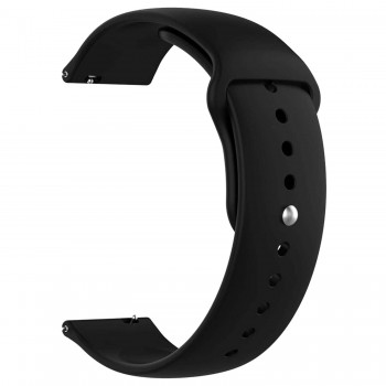 Силіконовий ремінець для годинника ArmorStandart Silicone Watch Strap 20 мм чорний Силіконовий ремінець для годинника ArmorStandart Silicone Watch Strap 20 мм чорний