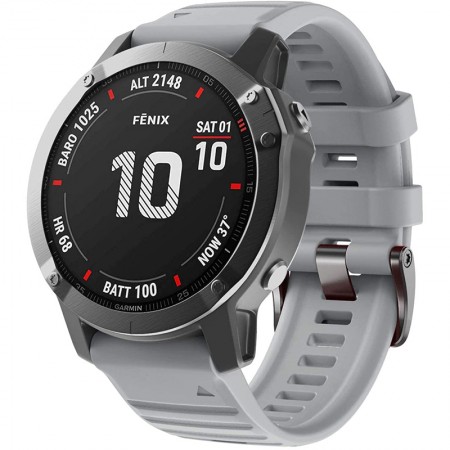 Силіконовий ремінець ArmorStandart для годинника Garmin 26mm, сірий