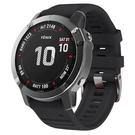 Силіконовий ремінець ArmorStandart Silicone для Garmin 26 мм чорний