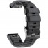 Силіконовий ремінець ArmorStandart Silicone для Garmin 26 мм чорний