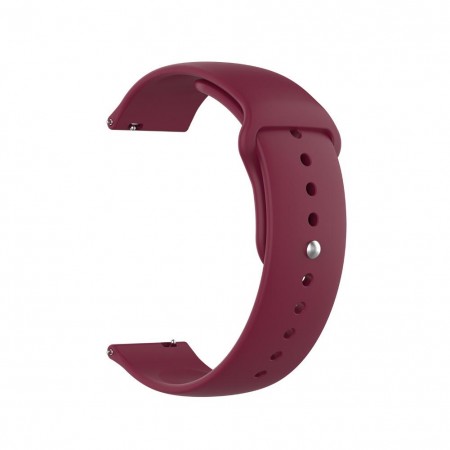 Силіконовий ремінець для годинника ArmorStandart Silicone Watch Strap 22 мм марсала