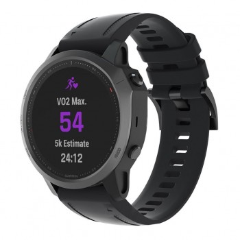 Силіконовий ремінець ArmorStandart для годинника Garmin 20 мм, чорний Силіконовий ремінець ArmorStandart для годинника Garmin 20 мм, чорний