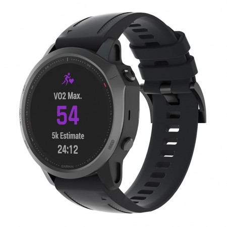 Силіконовий ремінець ArmorStandart для годинника Garmin 20 мм, чорний