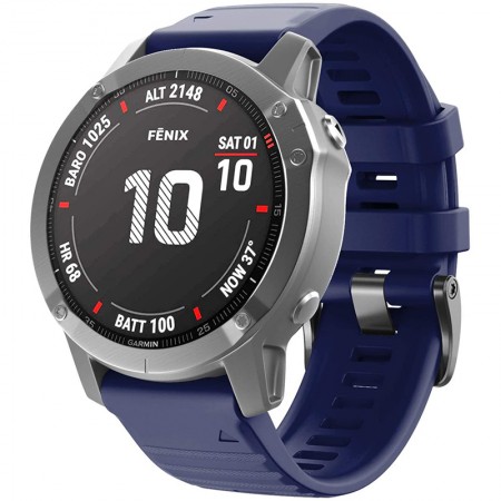 Силіконовий ремінець ArmorStandart Silicone для Garmin 26 мм, темно-синій