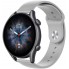 Силіконовий ремінець ArmorStandart Silicone Watch Strap 22 мм для годинника, Light Grey (світло-сірий)