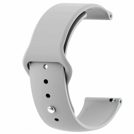 Силіконовий ремінець для годинника ArmorStandart Silicone Watch Strap 20 мм світло-сірий