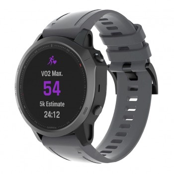 Силіконовий ремінець ArmorStandart Silicone для Garmin 20 мм сірий Силіконовий ремінець ArmorStandart Silicone для Garmin 20 мм сірий