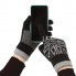 Рукавички для сенсорних екранів ArmorStandart Touch Gloves Snowflake з орнаментом, чорні, One Size