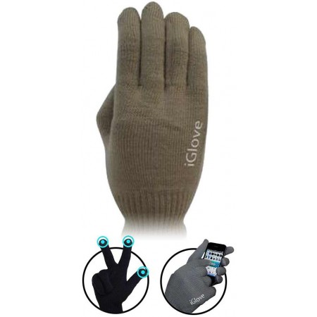 Рукавички iGlove для сенсорних екранів, бежеві, One Size