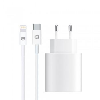 Зарядное устройство ArmorStandart AMHJ83 20W USB-C White + кабель USB-C to Lightning (ARM77724) Зарядное устройство ArmorStandart AMHJ83 20W USB-C White + кабель USB-C to Lightning (ARM77724)