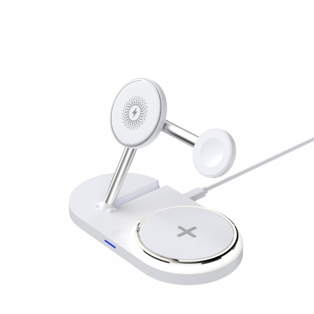 Беспроводное зарядное устройство ArmorStandart H101 3 in 1 Magnetic White (ARM78102)