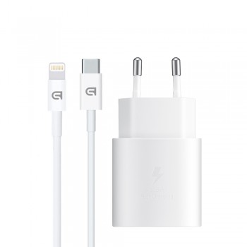 Зарядное устройство ArmorStandart AR-TA800W USB-C 25W White + кабель USB-C to Lightning (ARM77719) Зарядное устройство ArmorStandart AR-TA800W USB-C 25W White + кабель USB-C to Lightning (ARM77719)