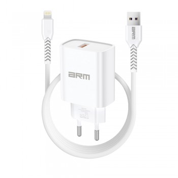 Сетевое зарядное устройство ArmorStandart AR012 1хUSB 24W with Lightning cable White (ARM69894) Сетевое зарядное устройство ArmorStandart AR012 1хUSB 24W with Lightning cable White (ARM69894)