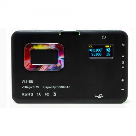 Селфі спалах ADDWING VL-1158 RGB, 8W, 2700-6500K, 2000mAh