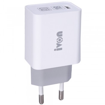 Сетеве зарядне пристрій для iPhone iVon AD-48 | 18W | PD | USB-C to Lightning Cable (1m) Сетеве зарядне пристрій для iPhone iVon AD-48 | 18W | PD | USB-C to Lightning Cable (1m)