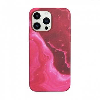 Защитный чехол для iPhone 11 Marble Case с MagSafe, розовый