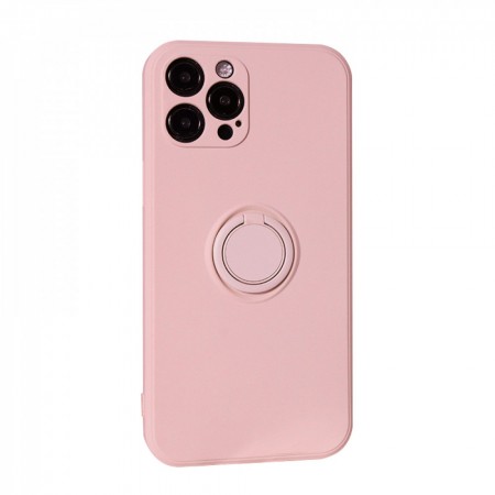 Захисний чохол для iPhone 12 Pro Ring Silicone Case, Pink Sand