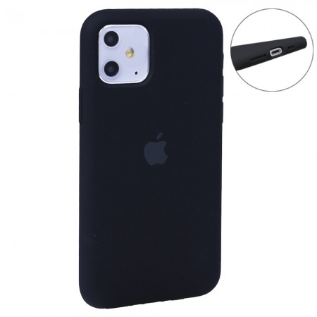 Захисний чохол для iPhone 11  Silicone Case Full Size, чорний