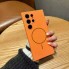 Захисний чохол для Samsung Silicone Cover Full Camera S23 Ultra Veron  with MagFit, оранжевий