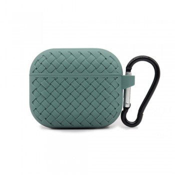 Захисний чохол для AirPods 1/2  Fabric Pattern, Pine Green