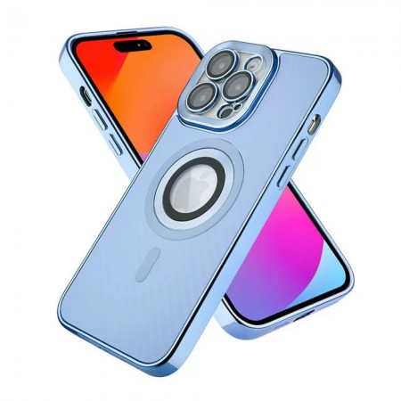 Захисний чохол для iPhone 14 Pro Apple Electroplate Matte Metallic Case з MagSafe, синій