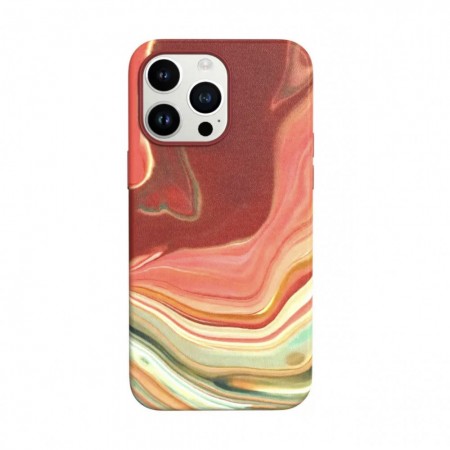 Захисний чохол для iPhone 11 Marble Case з MagSafe, червоний