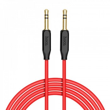 Аудіокабель Hoco UPA11 Aux 3.5 мм, 1 м, з позолоченими штекерами та TPE оболонкою