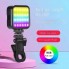 Накамерне відеосвітло LED лампа AY-83 RGB, 72 RGB діоди, колірна температура 3200K-6500K