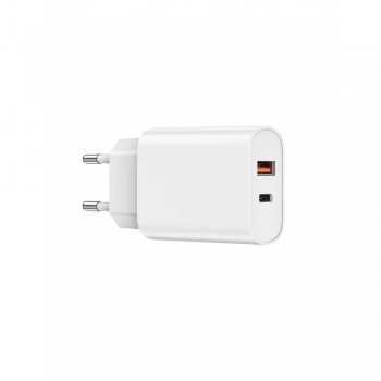 Зарядний пристрій для дому 20W з підтримкою PD та QC3.0 WiWU Wi-U002 — Біле