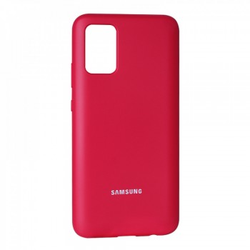 Захисний чохол для Samsung A02S Silicone Cover, рожево-червоний