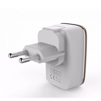 Сетеве зарядний пристрій для iPhone Ldnio A2204 2.4A з кабелем Lightning (1м), біле Сетеве зарядний пристрій для iPhone Ldnio A2204 2.4A з кабелем Lightning (1м), біле