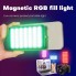 Накамерне відеосвітло LED RGB Weeylite RGB M20, регульована яскравість, компактний дизайн