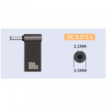 Адаптер перехідник USB C на DC5521 Baseus, підтримка різних напруг, компактний і легкий