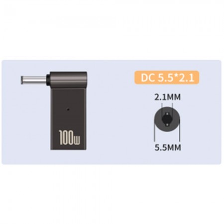 Адаптер перехідник USB C на DC5521 Baseus, підтримка різних напруг, компактний і легкий