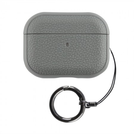Защитный чехол для AirPods 1/2  Leather Ring, серый