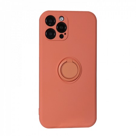 Захисний чохол для iPhone 12 Pro Ring Silicone Case, Peach