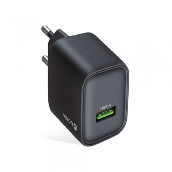 Зарядний пристрій для дому Veron VR-C15Q | Швидка зарядка 18W | 1 порт