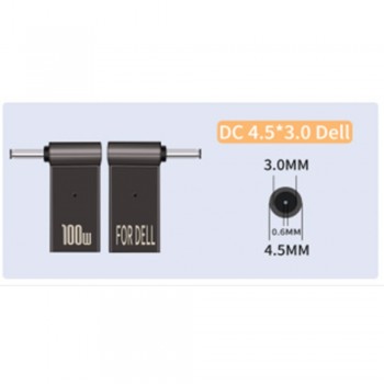 Адаптер перехідник USB C до DC4530 для Dell, 65W, чорний